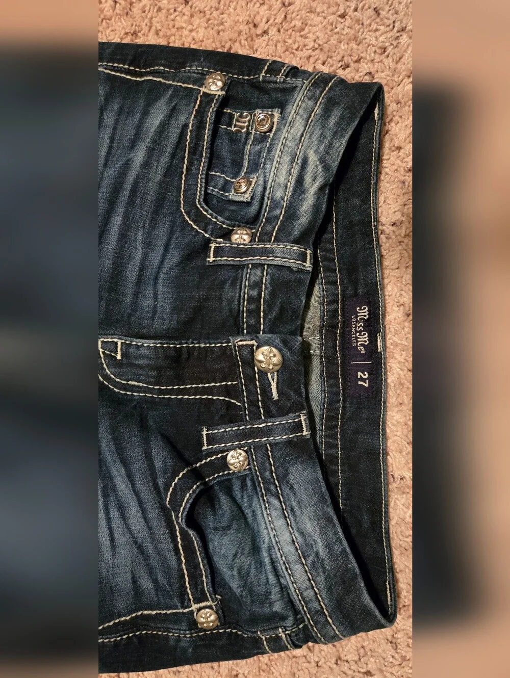 Miss Me Lowrise Bootcut Jeans Women's Size 27 NWOT - Picture 5 of 11